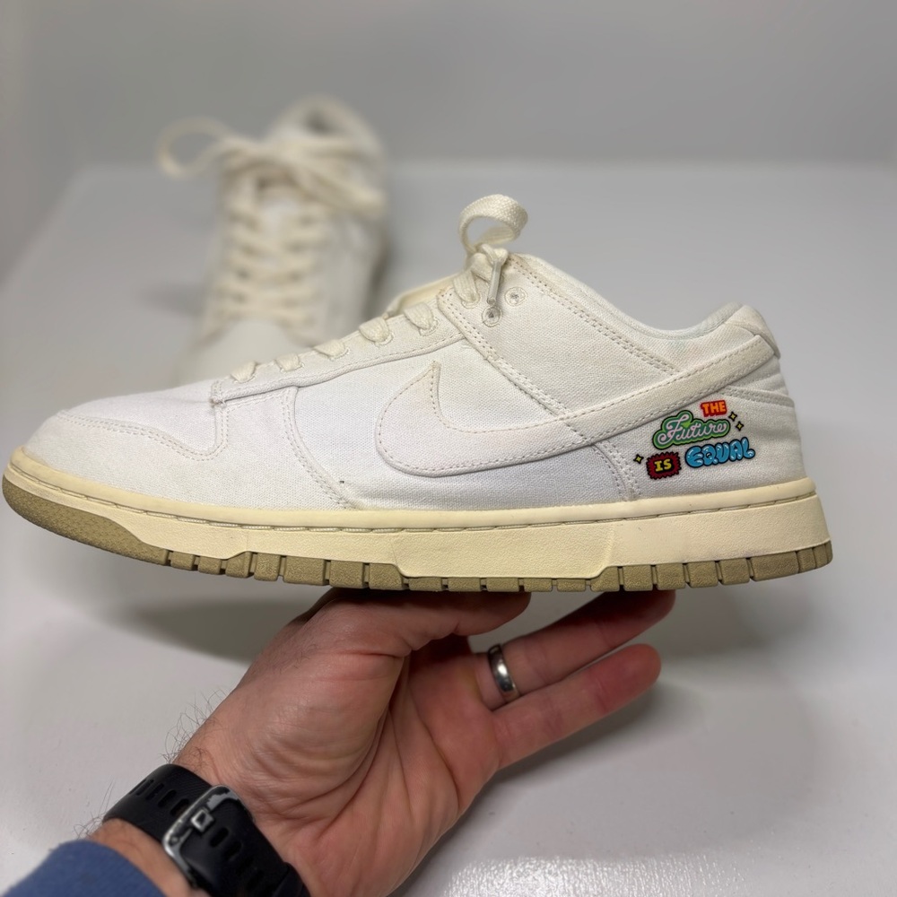 Nike Dunk Low SE “The Future Is Equal” Sail Canvas | Women’s 11 / Men’s 9.5 - Picture 12 of 14
